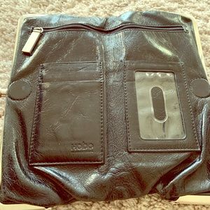 Hobo soft black leather wallet